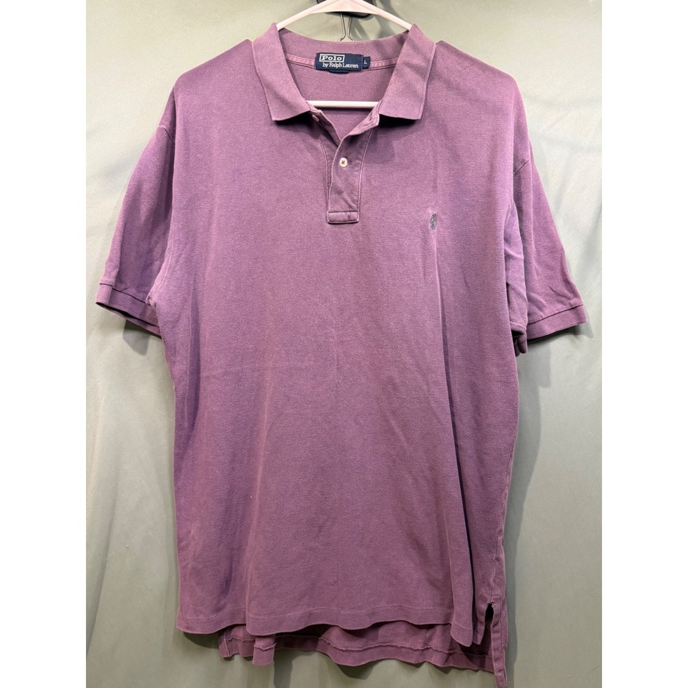 Polo Ralph Lauren Short Sleeve Polo Shirt Purple Men's Large